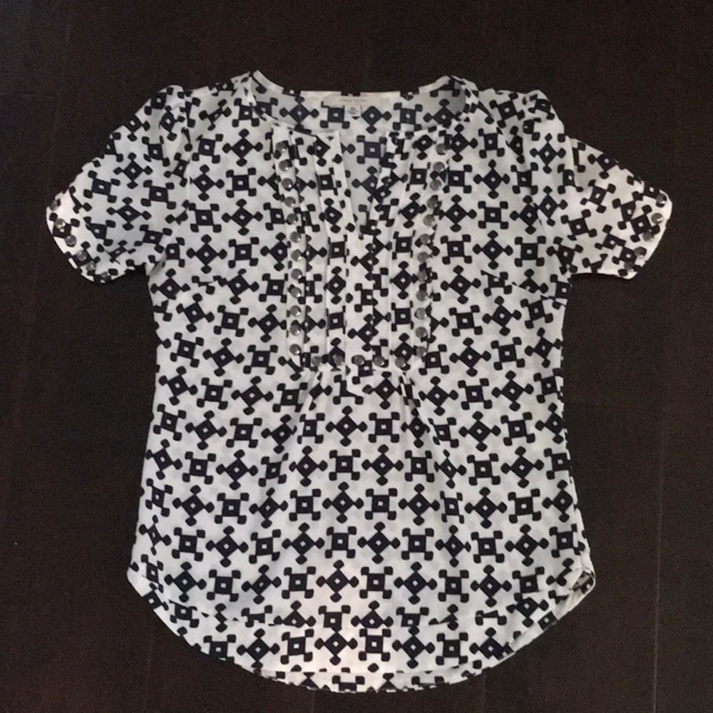 4/$15 41 Hawthorn top—navy/white
